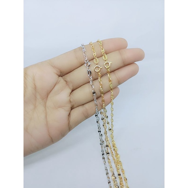 kalung rantai cart*r/ kalung perak asli lapis emas/ kalung fashion wanita impor