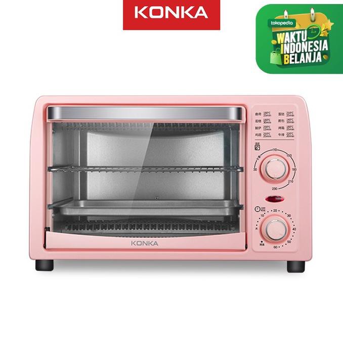 Konka Oven listrik Warna pink 13 liter