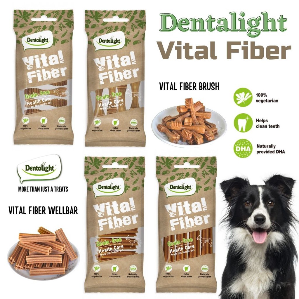 Snack Anjing Dentalight VItal Fiber 70gr