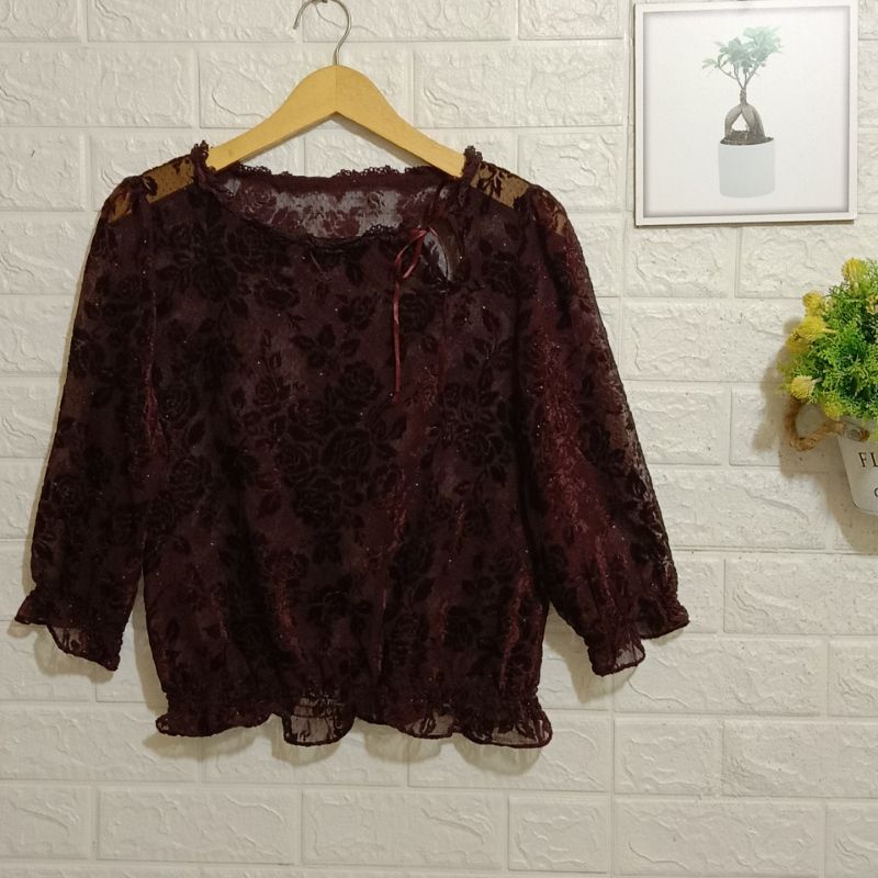 thrift atasan blouse wanita 03-18.ld 96 pj55(burkat