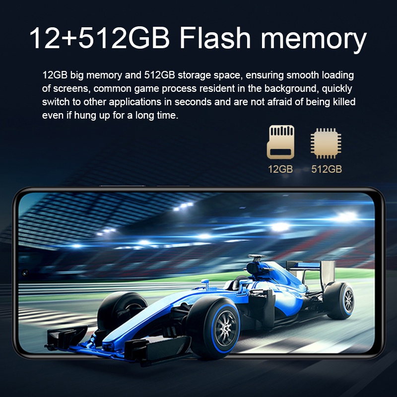 【COD+Pengiriman Lokal】Rino 8 Pro HP Murah 7.5 Inci Ponsel Asli Baru Dalam Stok 12GB RAM + 512GB ROM 24MP + 58MP Kamera HD Dual SIM Dual Standby 4G/5G Smartphone Android Ponsel Baru Original Handphone Murah Promo