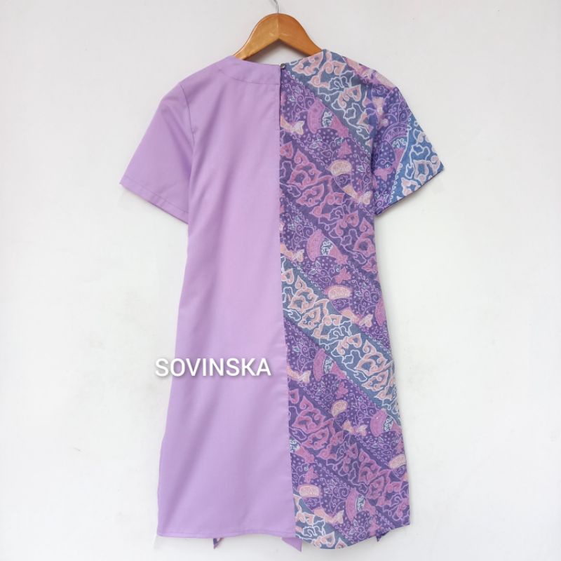 Dress Batik WT 22 Lilac