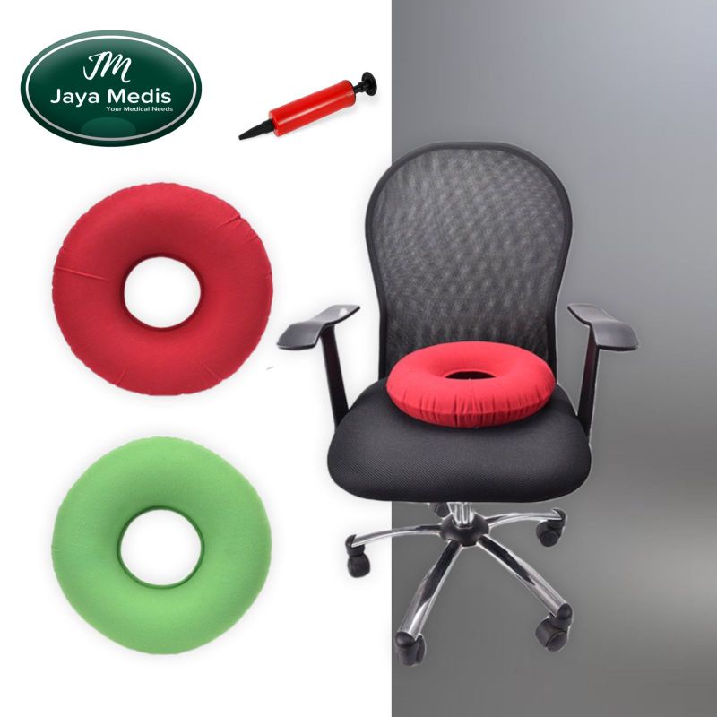 Bantal Untuk Wasir Bentuk Donat Plus Pompa - 1 Set