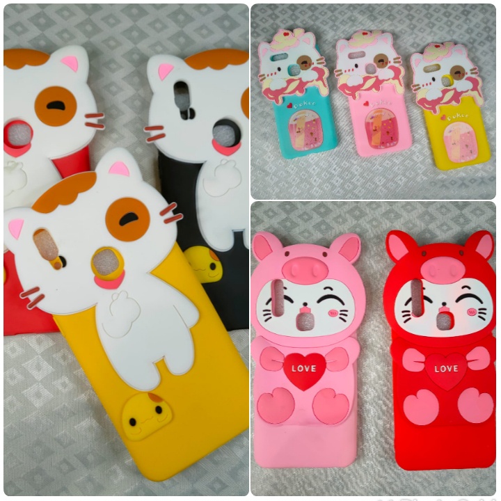 SOFT CASE KARAKTER MIMI CAT LOVE 3D REALME C2