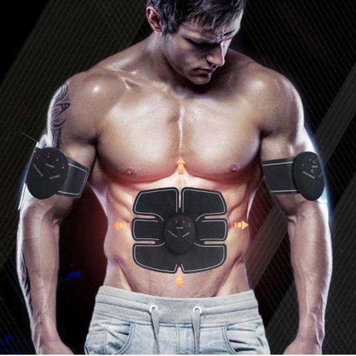 Alat Stimulator Terapi EMS Otot Six Pack ABS Abdominal Muscle Exercise Muscle EMS Alat fitness gym