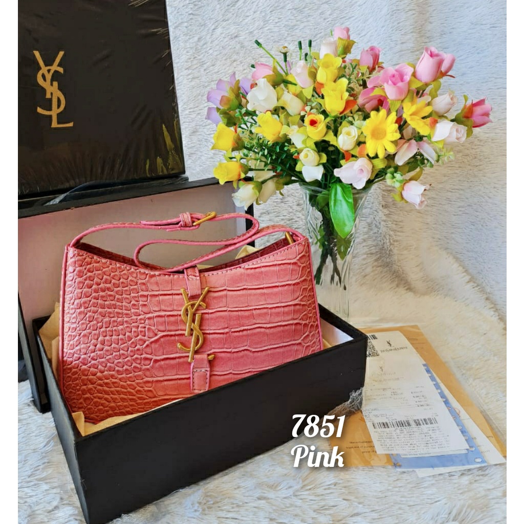 Tas wanita import croco halus setbox kode 7851