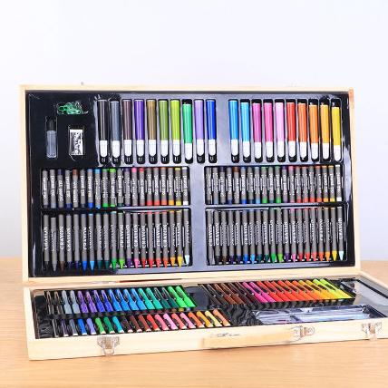 

PROMO 180PCS Crayon Set Alat Gambar Box Kayu Alat Tulis & Lukis Menggambar