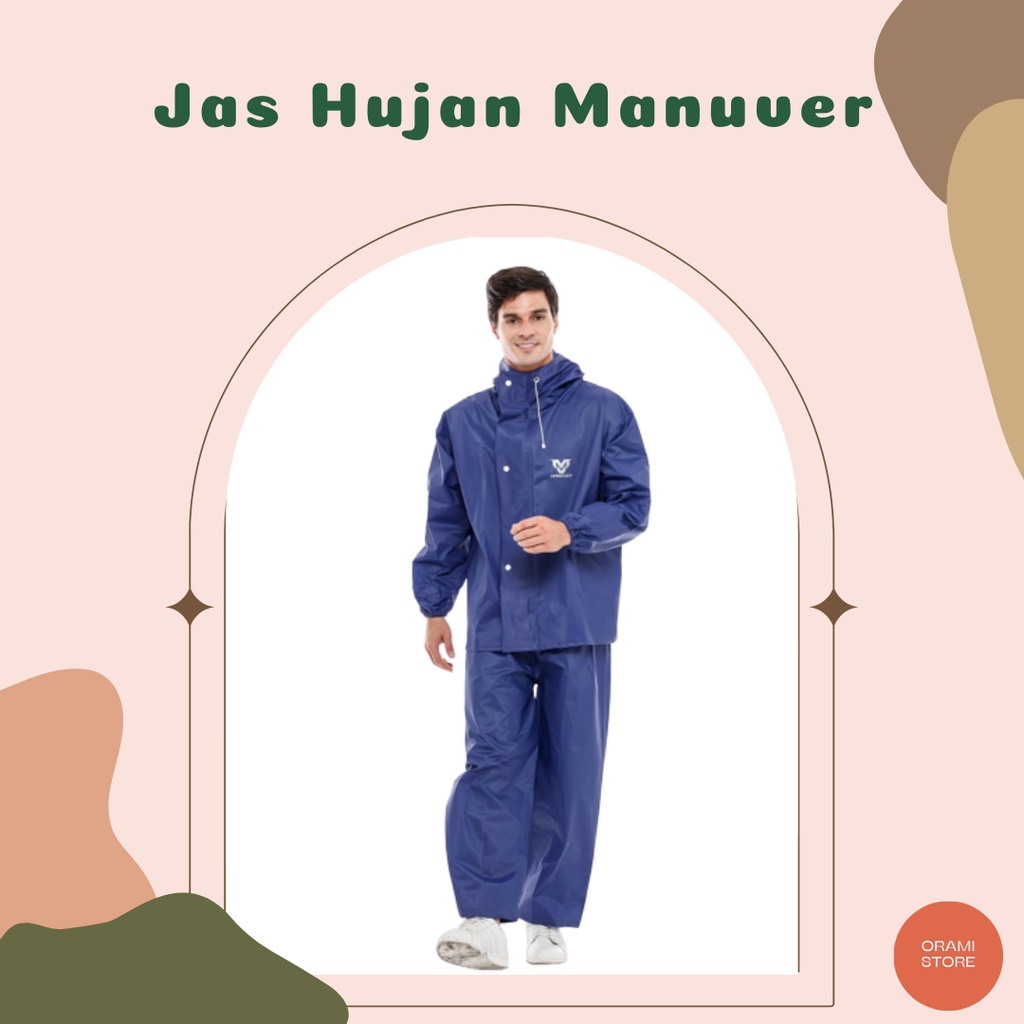 Jas Hujan Premium Quality / Jas Hujan Terbaik / Raincoat Manuver Original