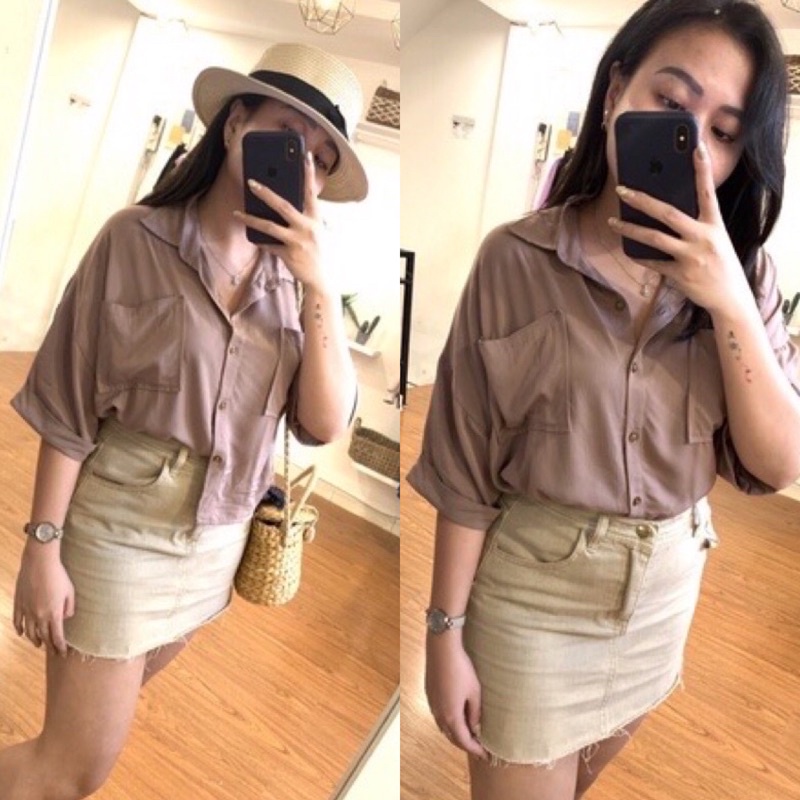 Avena Pocket Crop Shirt