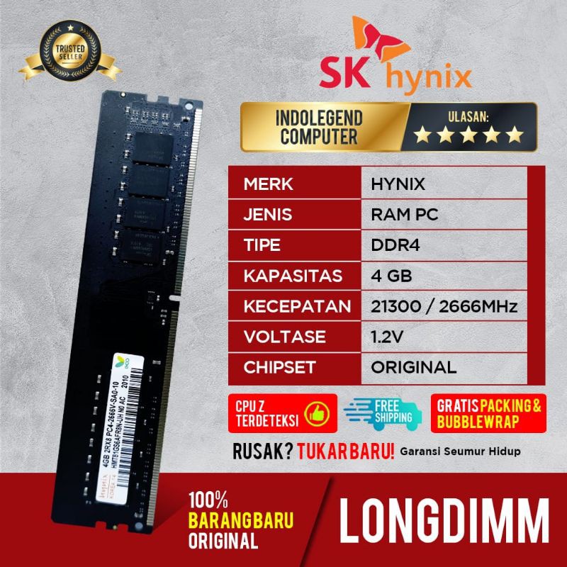 Hynix ddr4 4gb pc2666 Longdim