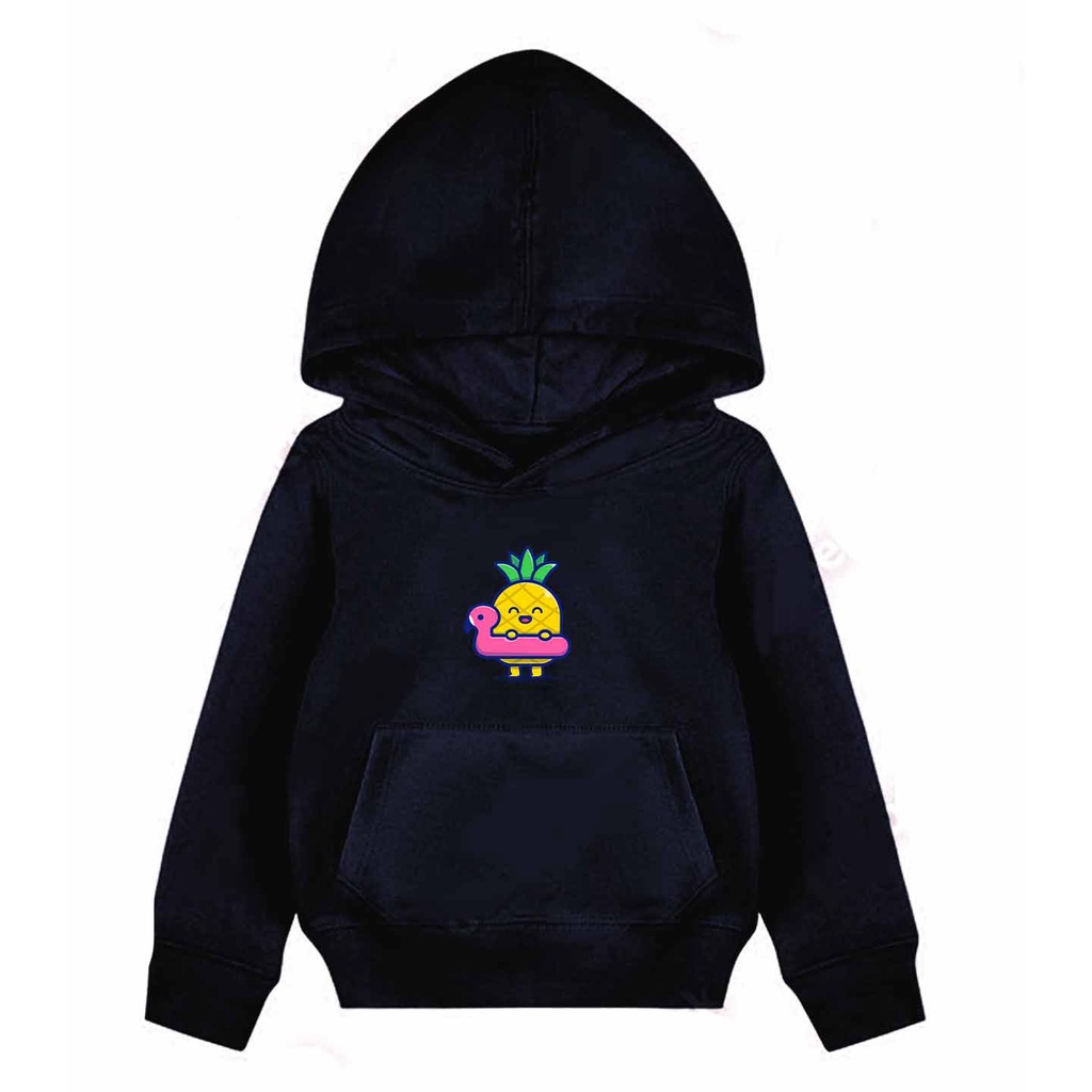 Hoodie Anak Pineapple Sweater Pakaian Fleece M - XL