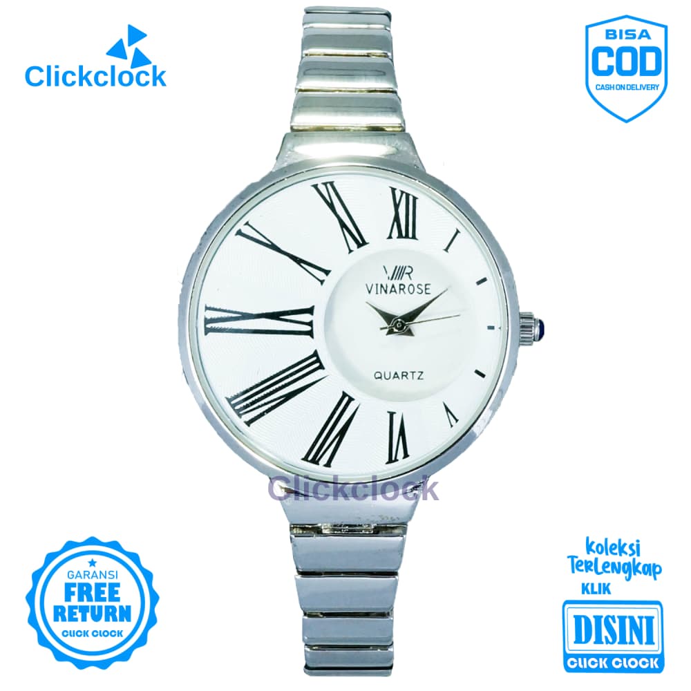 Jam Tangan Analog Wanita Fashion Stainless bestquality VR-02 Watch Murah