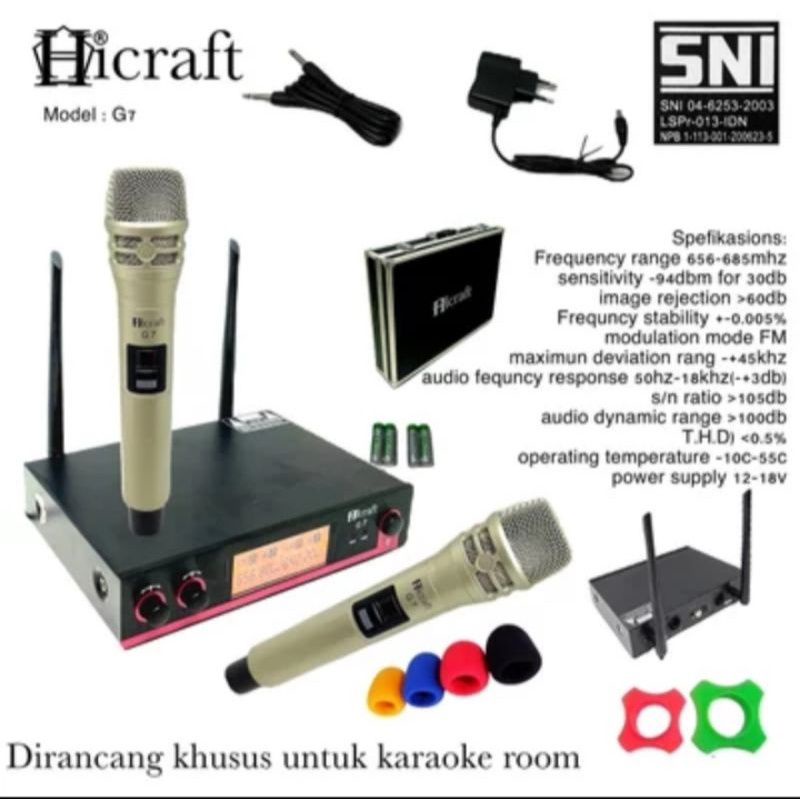 MIC WIRELESS HICRAFT G7 / MIC WIRELESS SOUNDCARD SC-666