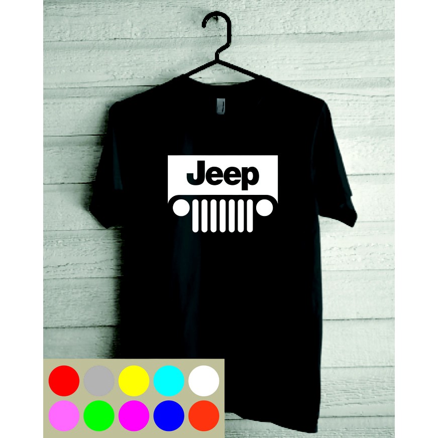 Kaos Tshirt Baju Combed 30S Logo Jeep barcode