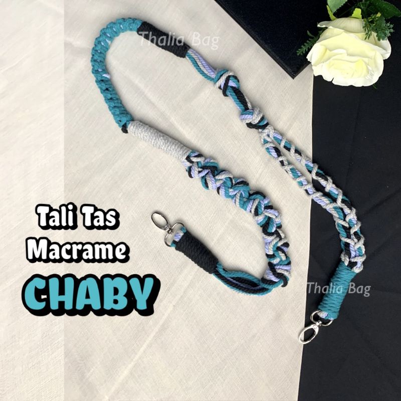 READY STOK STRAP BAG MACRAME CHABY BY THALIABAG ||  MACRAME HANDMADE || STRAP  BY THALIA|| TALI TAS MURAH || SHOULDER BAG MURAH|| SLINGBAG MURAH