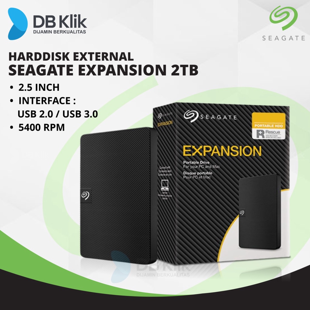 Harddisk External Seagate Expansion 2TB 2.5 Inch