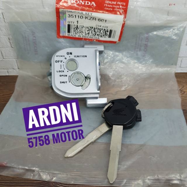 Shutter Key Bahan Kunci Kontak Duplikat Cadangan Set Rumah 2 Anak Kunci Honda Vario 125 Asli Ori