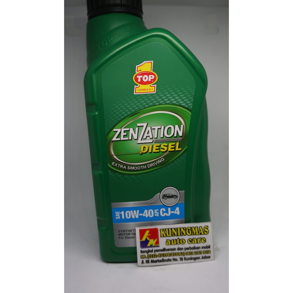 Oli Mobil Top 1 Zenzation Diesel 10W-40 API CJ-4 1LT