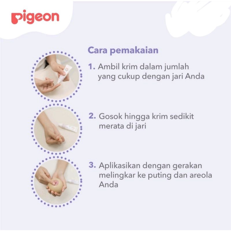 Pigeon nipple care cream 10gr/Cream Pelindung Puting