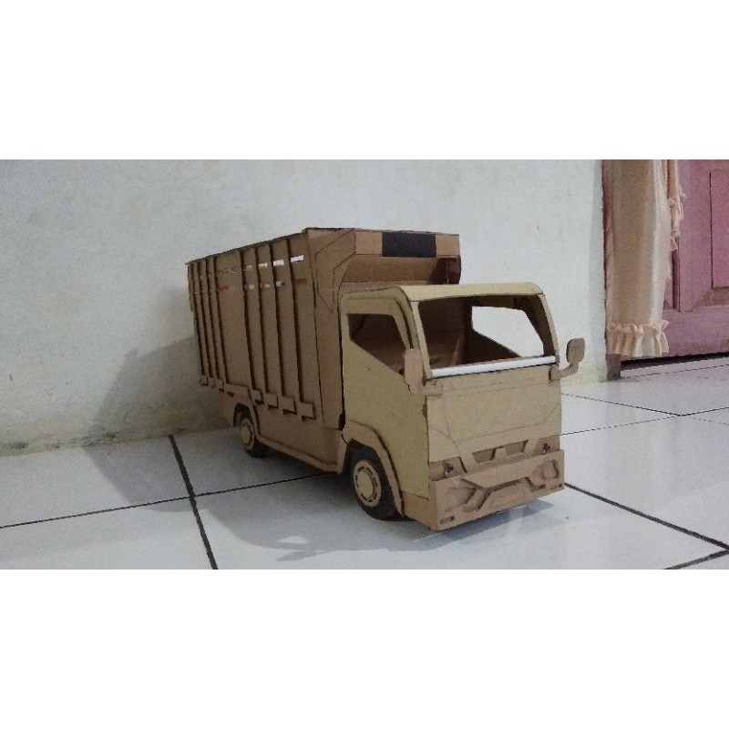 miniatur truk OLENG kardus