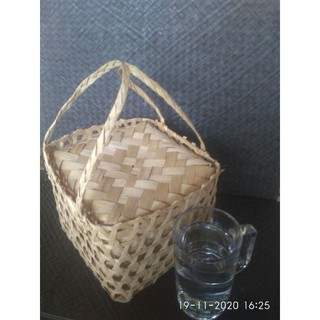 Anyaman Bambu Tas Hidangan Isi 2 Besek uk Tas 18x18x15 uk Anyaman Bambu Tas Hidangan Isi 2 Besek uk Tas 18x18x15 uk
