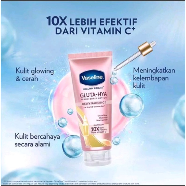 VASELINE Healthy Bright​ Gluta-Hya Serum Burst UV Lotion - 200ml