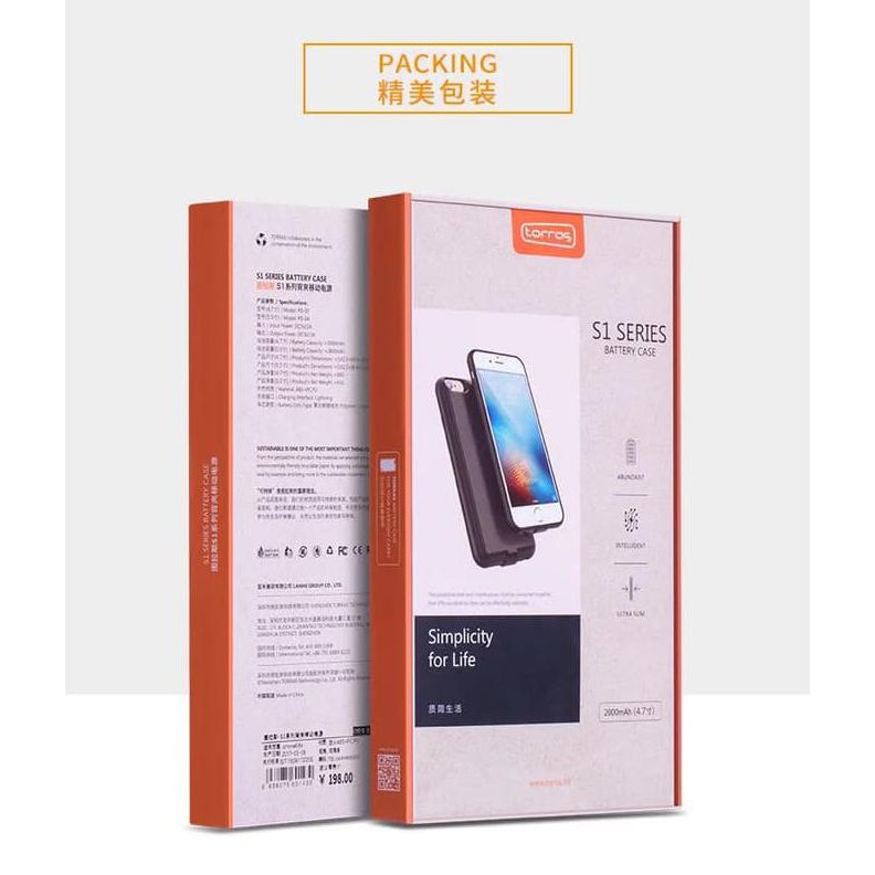 Promo  barang bagus  Casing Charger Case Iphone 6 Plus & 6s Plus Case Power Bank Charger