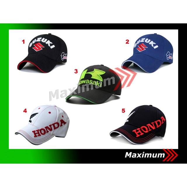 Topi Honda - Topi Kawasaki - Topi Suzuki - Topi MotoGp - Topi Racing - Topi Gaul