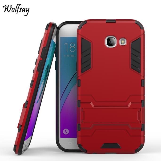 NEW CASE ROBOT RUGGED ARMOR SAMSUNG A5 2017/A720 HARD COVER RUBBER CASING - NAVY MILENIA