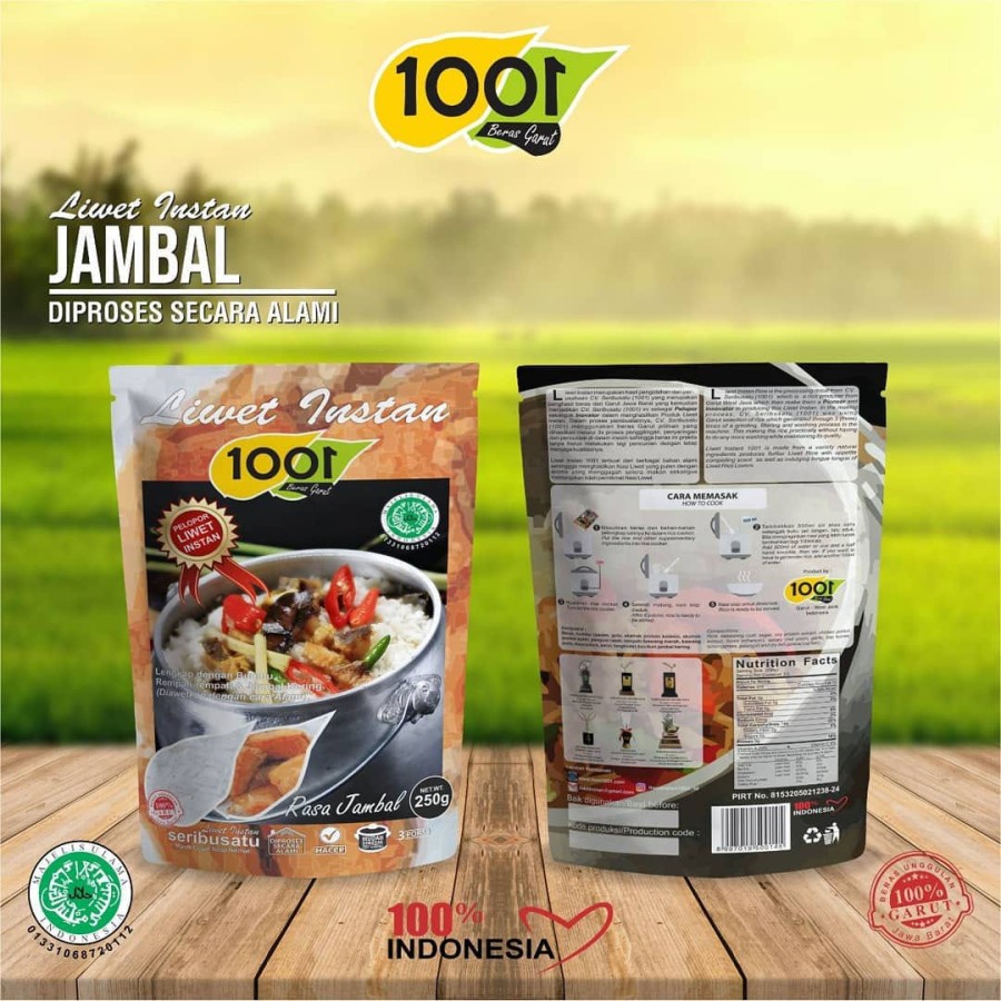 

Nasi Liwet Instan 1001 Rasa Jambal 250gr Terlaris