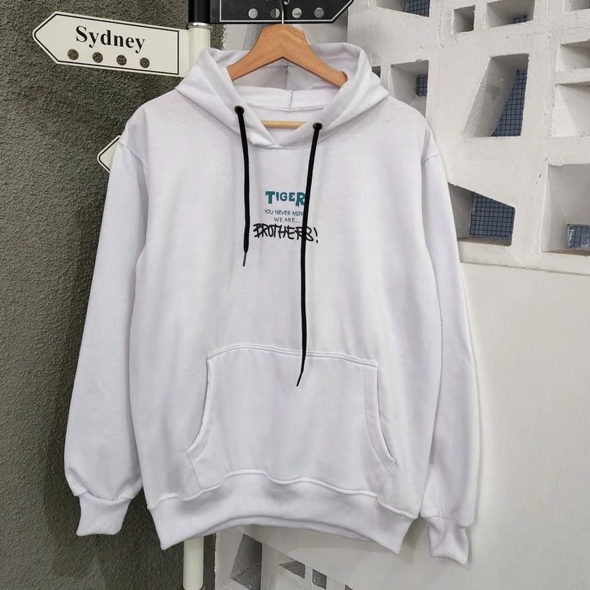 Hoodie Sweater Tiger Brothers Bahan Pleece Terbaru Ala Korean Style