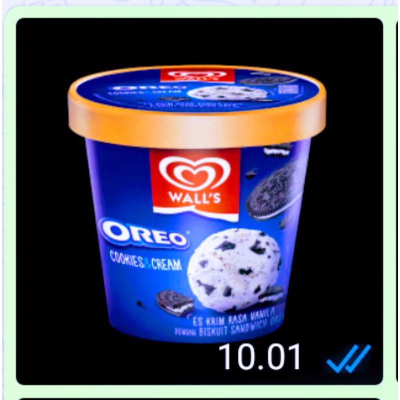 

walls selection oreo cookies n cream 410ml _khusus kota pasuruan