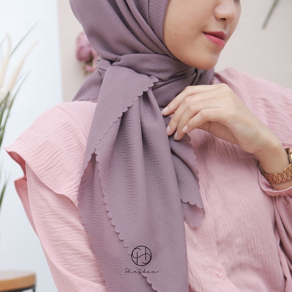 Hijab Potton Venus Segiempat | Bahan Pollycotton Venus | Hijab Daily By Shaybee.id-1
