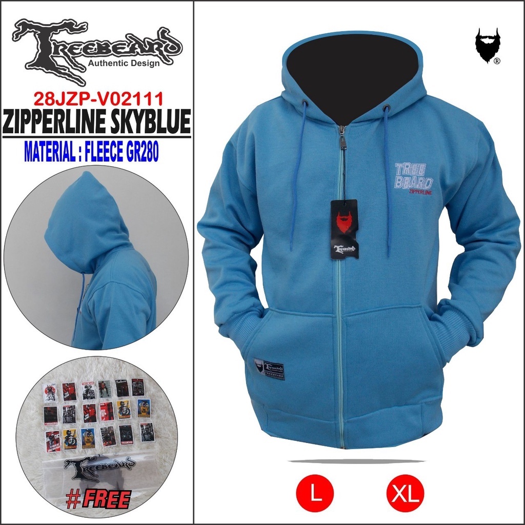 TERBARU ! Sweater Zipper Line Treebeard Original Premium