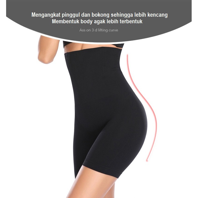 KORSET CELANA BODY SHAPER HIGHWAIST SETENGAH BODY SLIMMING PREMIUM IMPORT 3810