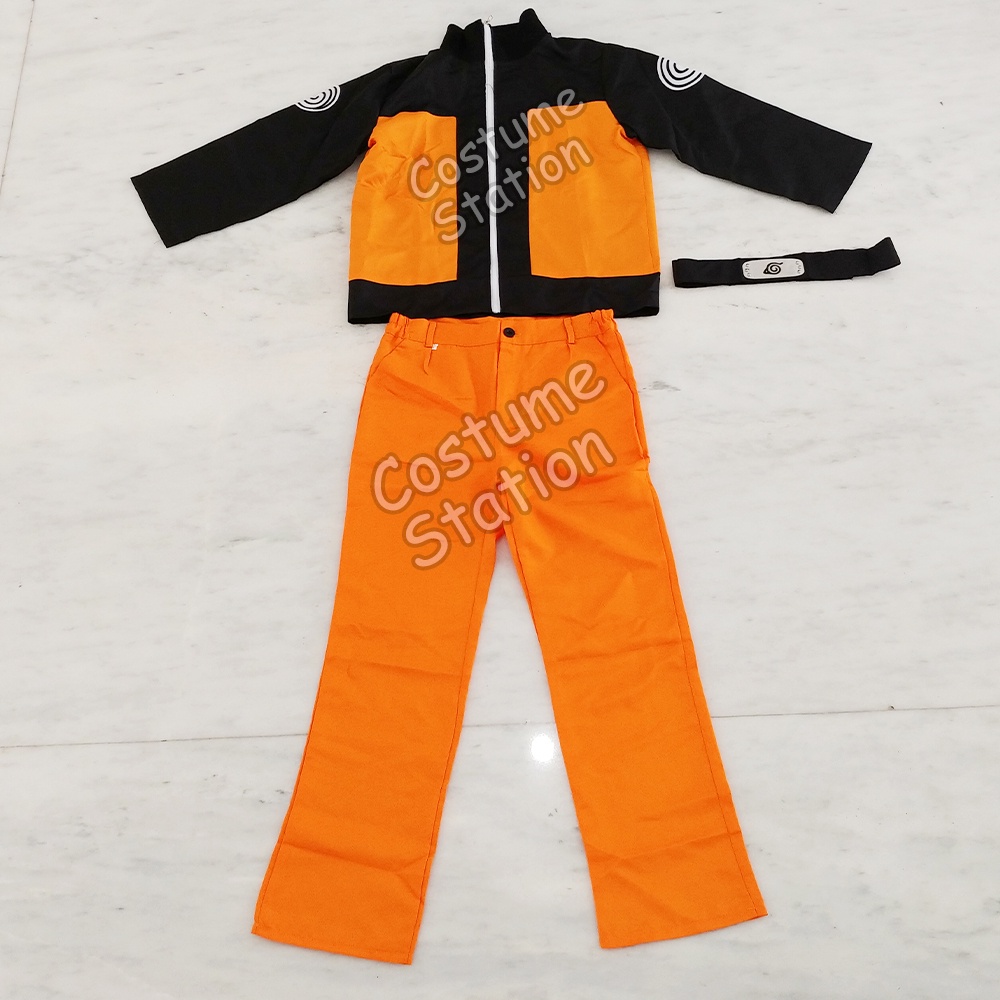 Kostum Naruto Black / Costume Ninja Konoha Anime anak