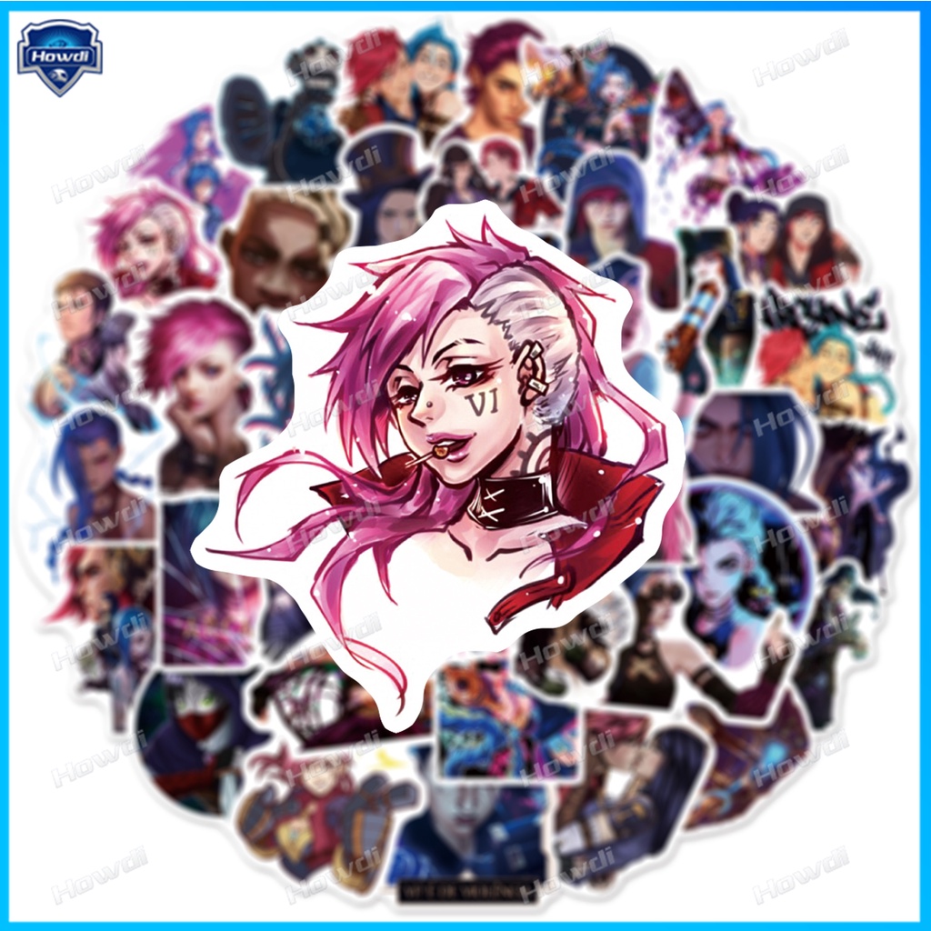 Stiker Motif Game League of Legends Tahan Air Untuk Helm Motormobil