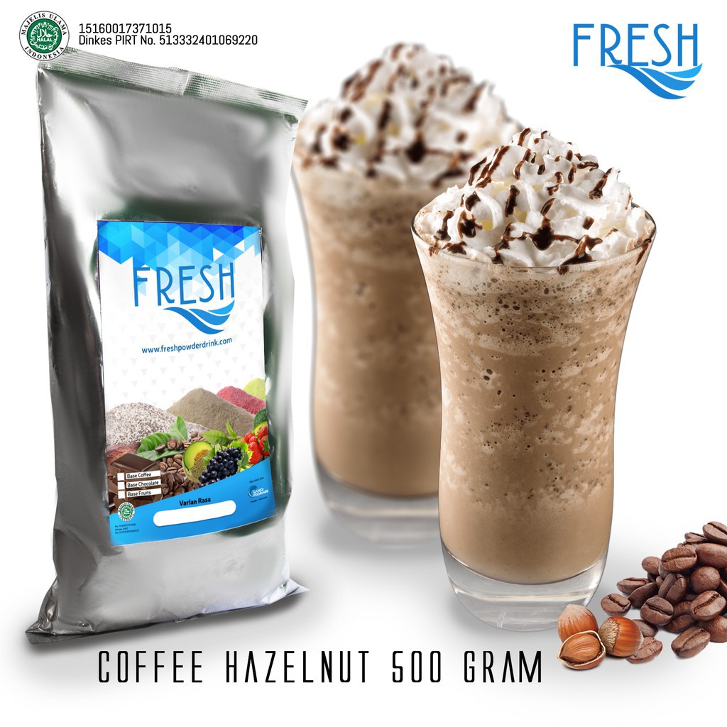 

BUBUK MINUMAN KOPI RASA HAZELNUT FRESH POWDER DRINK 500 GRAM