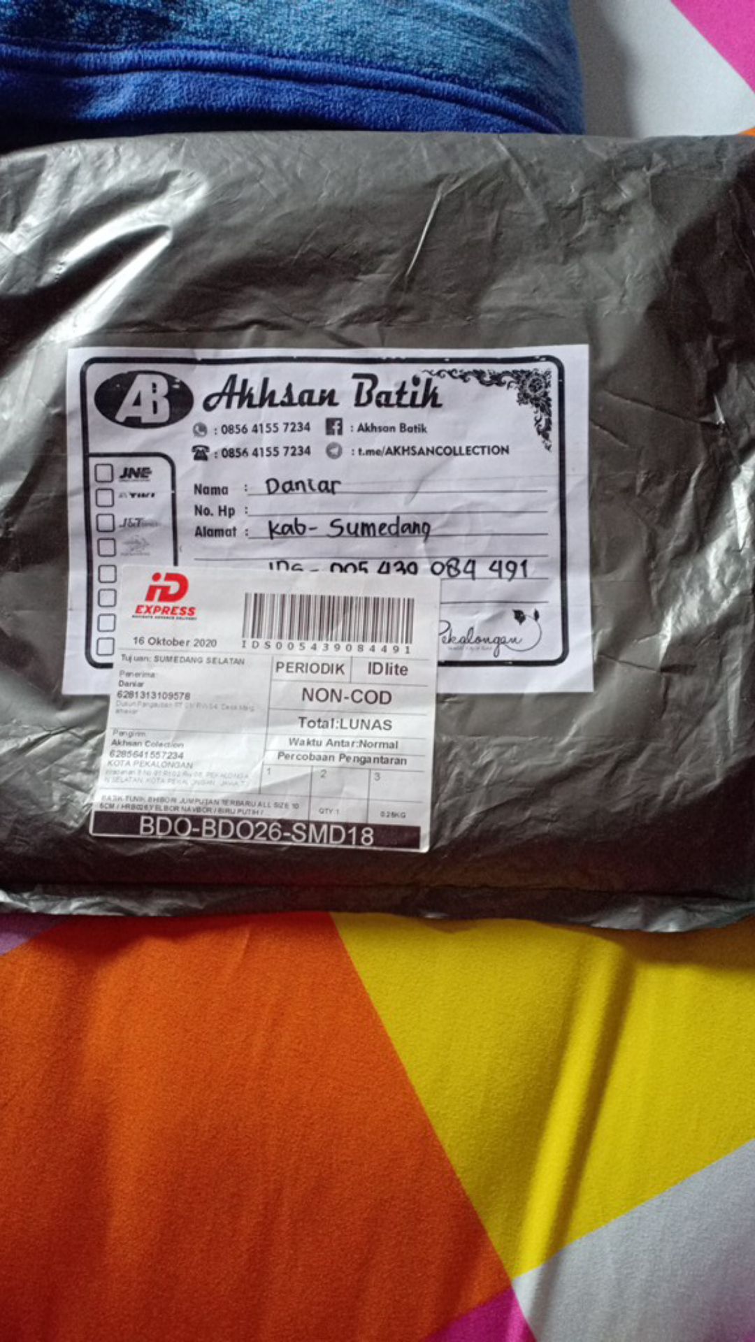 Batik Tunik Shibori Bahan Katun Primisima Unggull Jaya All Size 105cm