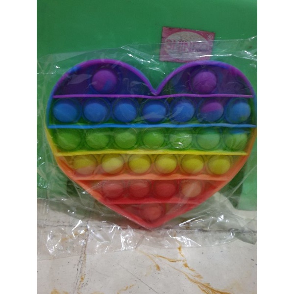 POP IT Rainbow Murah Mainan Pop it Tiktok-Love Rainbow