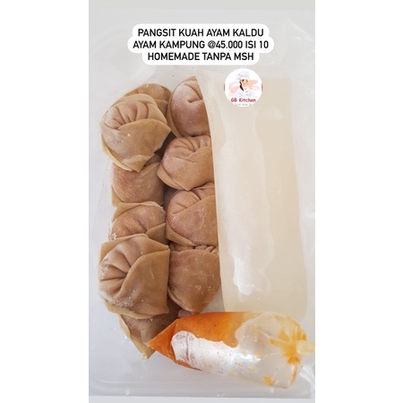 

PANGSIT FROZEN ( PANGSIT KUAH ISI AYAM) TANPA MSG