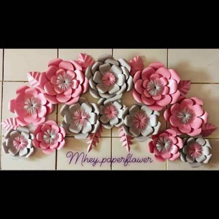  Hiasan  bunga Kertas Paper flower Murah  bogor Backdrop 