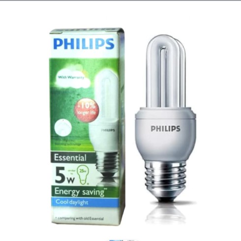 PHILIPS LAMPU ESSENTIAL 5W 5 WATT PUTIH (GROSIR &amp; GARANSI) JARI PROMO