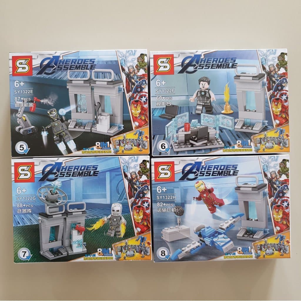 GRATIS SY1322 ironman hall of armor versi 8box terpisah. SY 1322