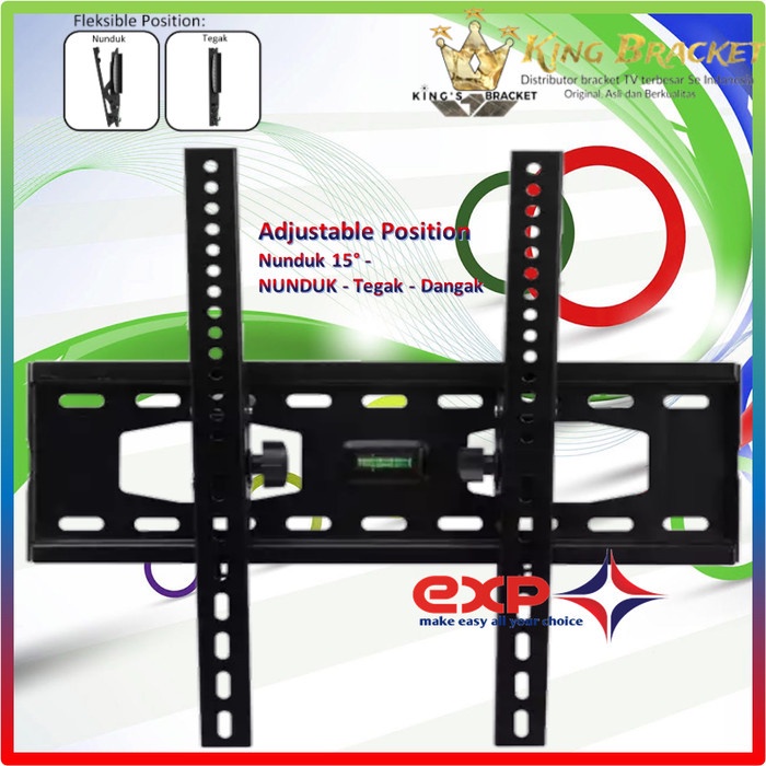 Bracket TV KHUSUS CHANGHONG 42&quot; s/d 55&quot; waterpass GARANSI 100% COCOK!