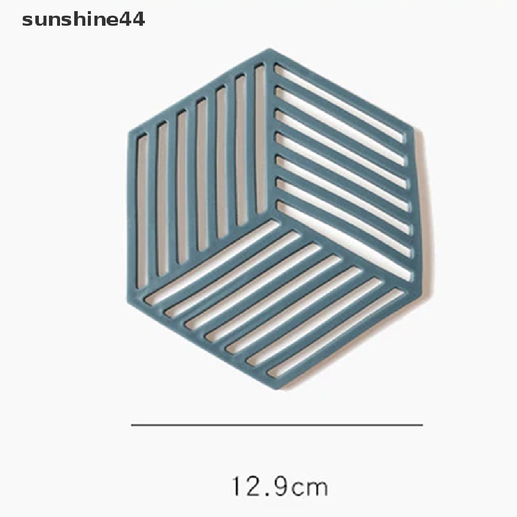 Sunshine 1PC Alas Piring / Mangkuk Bahan Silikon insulated Panas Untuk Dekorasi Rumah