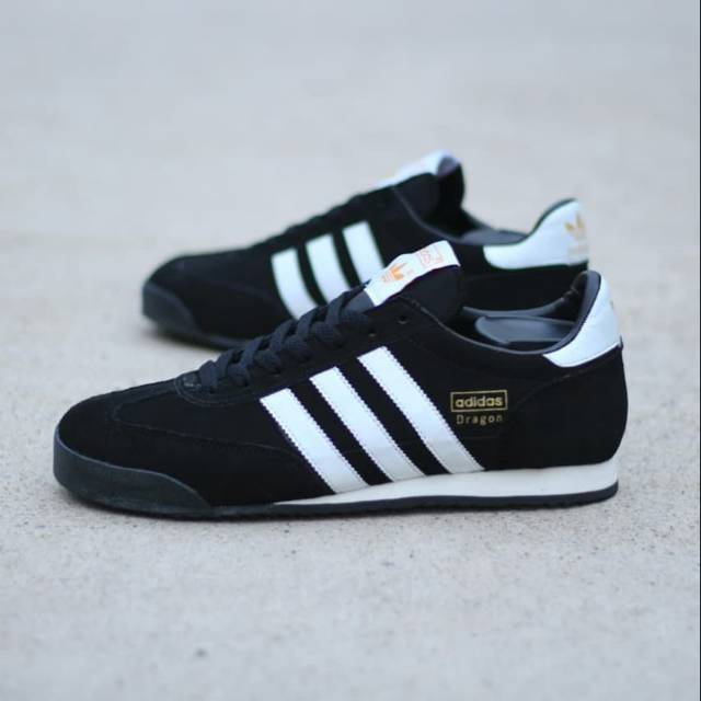 Original BNWB Sepatu Casual Adidas Dragon Black White