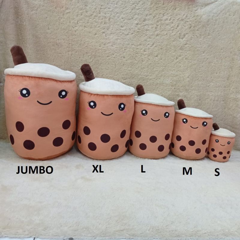 BONEKA BOBA BONEKA BUBBLE TEA  BONEKA BOBA MURAH VIRAL UKURAN (S)