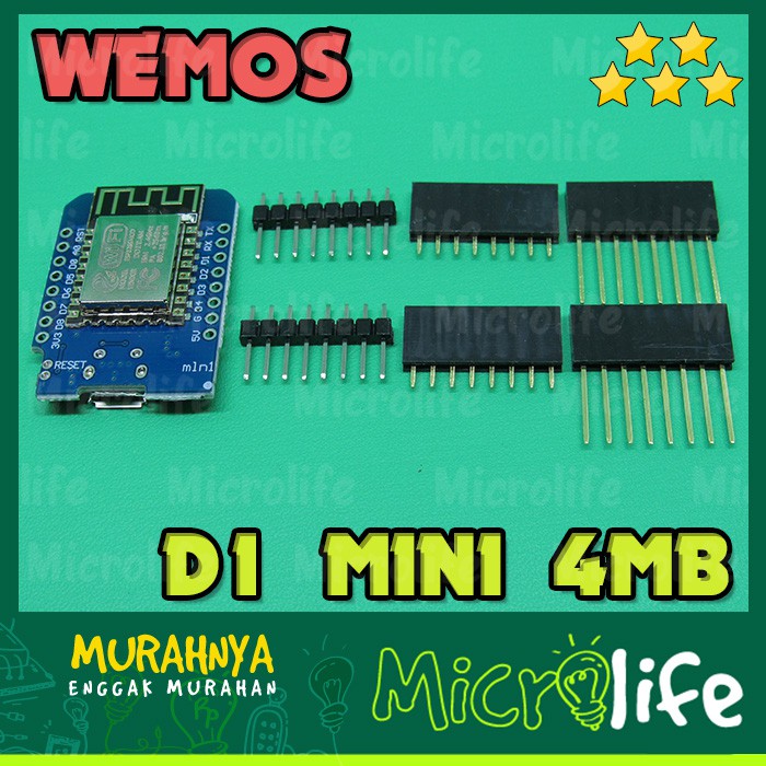 Wemos D1 Mini 4MB LUA Wifi IoT ESP8266 ESP-12 E NodeMCU