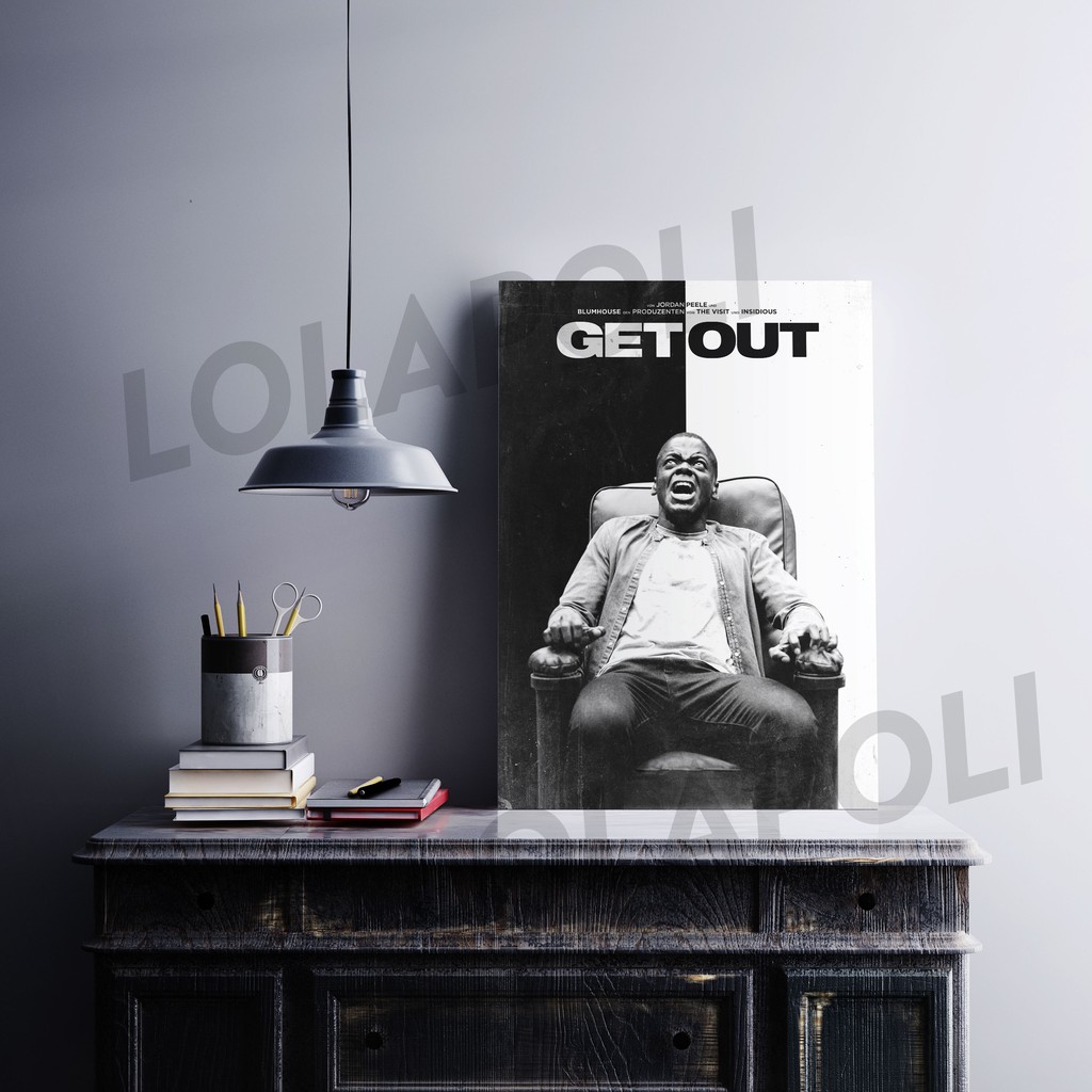 Hiasan Dinding Poster Kayu - Film Get Out